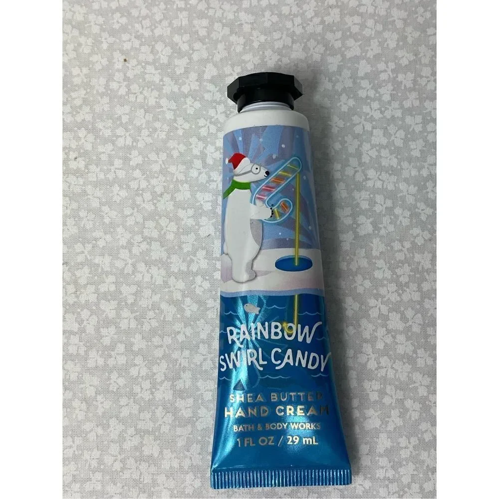 Bath and Body Works Sugared Snickered Doodle & Rainbow Swirl Candy Hand Creams